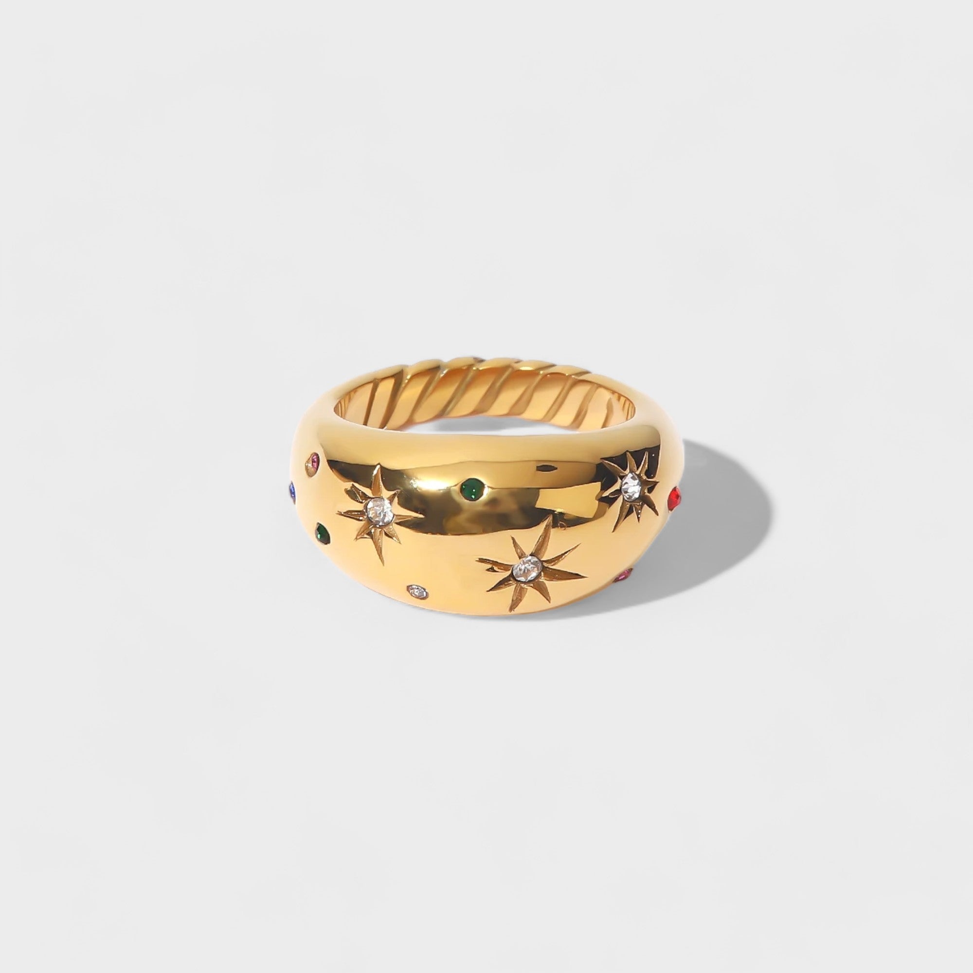 Colorful stars ring