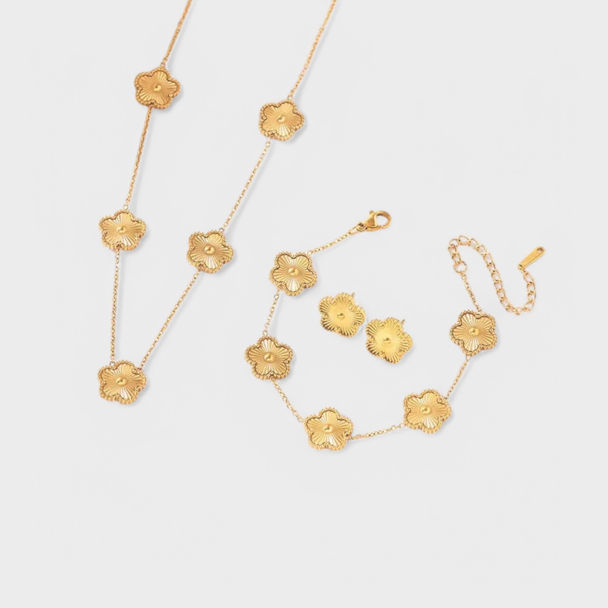 Komplet gold flower
