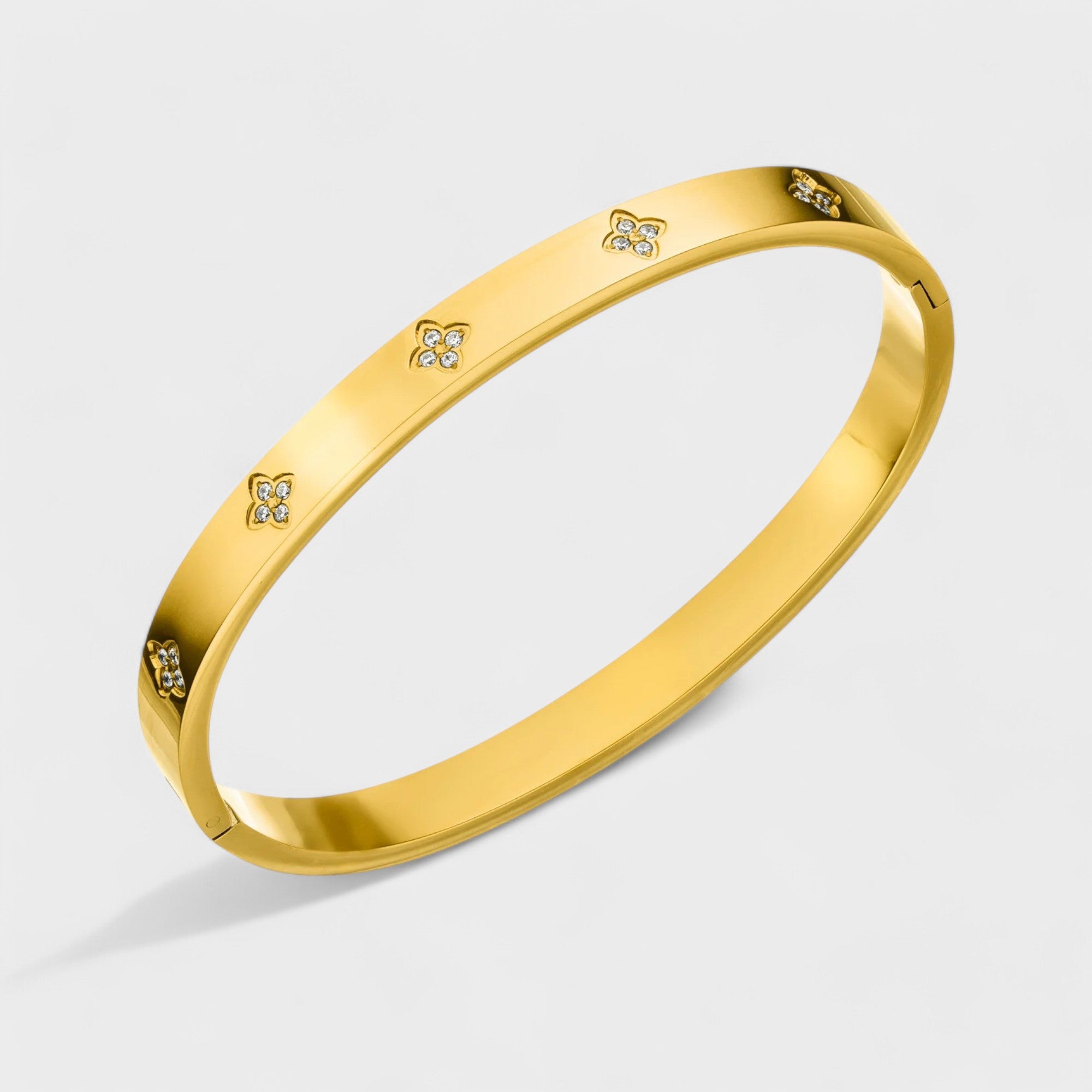 Bransoletka flower bangle